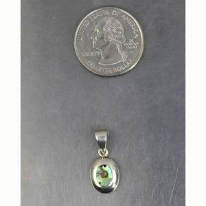 SOLD Cute Sterling Silver Abalone Pendant - 2.4g